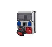 CAJA Sdoppiatore 12M Prese BICOLOR 16A 5p, 63A 5p F3.2718