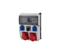 CAJA Sdoppiatore 12M Prese BICOLOR 2x16A 5p, 2x230V F3.2713