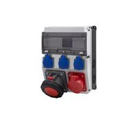 CAJA Sdoppiatore 12M Prese BICOLOR 32A 5p, 63A 5p F3.2710