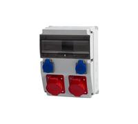 CAJA Sdoppiatore Prese 12M 2x32A 5p, 2x230V/12 Moduli F3_0455