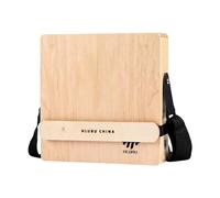 Cajon Drum Box portatile - Cajon Drum da viaggio, strumento a percussione in legno for principianti, TRE/BASSI/T&B 3 tipi di effetti sonori(Natural wood)