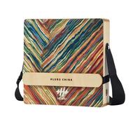 Cajon Drum Box portatile - Cajon Drum da viaggio, strumento a percussione in legno for principianti, TRE/BASSI/T&B 3 tipi di effetti sonori(Painted)