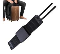 Cajon Seat Cushion | 600D Oxford Cloth Percussion Saddle Pad 121x31cm Black Drum Cover With Storage Pocket | Portable Comfort Accessory For Rehearsal Concert Classroom Studio Performance Music Practic