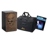Cajon XDrum Design Series “Skull” - Cajon di design con stampa artistica - Bass Port integrato - Corpo in HPL - Effetto Snare - incl. borsa e scuola di cajon