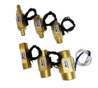 CAKADIXIY DN25 Interruttore induttivo Magnetico for Flusso d'Acqua Tutto in Rame DN15 Sensore di d'Aria e Acqua DN20 1 Pezzo(Internal 3-4)