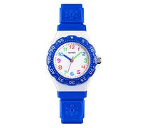 CakCity Orologio da polso per bambini, impermeabile, carino, stile cartone animato, analogico, per bambini dai 3 ai 10 anni, Blu scuro, Cinturino