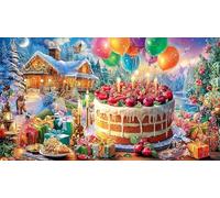 cake 1000 pezzi Carta riciclata Puzzle Estremamente difficile Giochi educativi Idea regalo perfetta per adulti e bambini di 12 anni in su 38x52/1000 pezzi