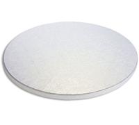 CAKE BOARD TONDO Ø 80 x H 1,2cm - Vassoio Argentato - Piatto SottoTorta rigido