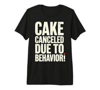Cake Canceled Funny Birthday Humor Maglietta Premium