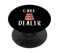Cake Dealer Funny Cake Decorator Costume Pastry Baking Cakes PopSockets PopGrip Adesivo