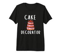 Cake Decorator Uniform Wedding Bakers Pastry Chef Bakery Maglietta Premium