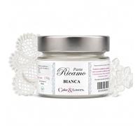 Cake Design Lovers Pasta Ricamo Bianca, Pronta all'Uso, per Pizzi e Merletti in Zucchero, Compatibile con Stampi in Silicone, 150g