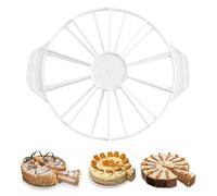 Cake Divider - PP Round Slicer, Strumento Server Pentry | 32.5x26.5x3cm Portion Cutter con sezioni uguali per compleanni, dessert per matrimoni, cottura a casa, ristoranti, incontri da picnic, porzion