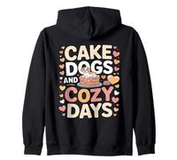 Cake Dogs e Cucciolo di Cozy Days Felpa con Cappuccio