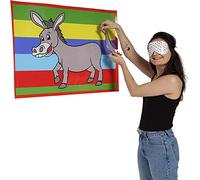 Cake Factory PIN Età 3+ THE CODA SUL ASINO ragazzo o ragazze classico Party Game Girl MULTI PLAYER (Pin The Donkey 12 Giocatori)