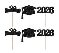 Cake Fillers - 2026 Graduation Picks Centerpieces | Graduation Toppers For Mazzi | Graduations Themed Crafts For Food Deks Festival Holiday Indoor Party School Activities Event Decorations