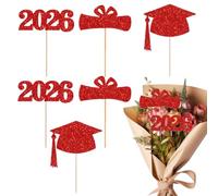 Cake Fillers - 2026 Graduation Picks Centerpieces | Graduation Toppers For Mazzi | Graduations Themed Crafts For Food Deks Festival Holiday Indoor Party School Activities Event Decorations