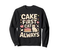 Cake First Cat è Sempre Carino, Compleanno, Amante dei Gatti Felpa