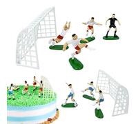 Cake Goal Post Topper - ABS 4,13 pollici | Team Scene Dessert | Decorazioni da tavola Decorazione per torta | Figure in miniatura di peluche da tavolo per feste di compleanno Sport Party