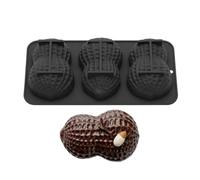 Cake Mold - 3-Cavity Nut Shape Non-Stick Cake Decoration Mould