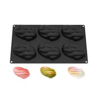 Cake Mold - 3D Nut Shape Dessert Jelly Pan, 6 Cavity Chocolate Molds Silicone Baking Tool for Home Kitchen Baking Pastry Bakery Restaurant Cafe Use | Multi Purpose Nut Shaped Dessert Mould