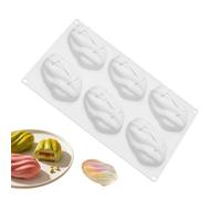 Cake Mold | 3D Nut Shape Jelly Tray - 6 Cavity Pudding Mold | For Home Kitchen Pastry Bakery Restaurant Cafe