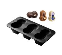 Cake Mold | Silicone 3 Cavity Nut Shape Non-Stick Cake Decoration Mould |