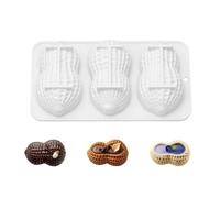 Cake Mold | Silicone 3 Cavity Nut Shape Non-Stick Cake Decoration Mould |