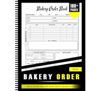 Cake Order Form Book And Baking Essentials For Home Bakery