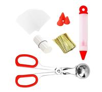 Cake Pop Kit, Lollipop Sticks, Decorating Supplies Set, Baking Party Tools, Treat Bags with Twist Ties for Kids Wedding Birthday Celebration Holiday Dessert Events, 6.89x3.15x1.38 Inches