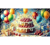 cake Puzzle impossibili 1000 Pezzi Decorazione per la casa. Giochi di Rilassamento e Intelletto per Adulti e Bambini da 12 Anni 38x52cm/1000pcs