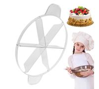 Cake Slicer Divider - PP 34x26.3x4.5cm | Cake Cutter | Cheesecake Pie Pastry Server Divider 6 8 Cut Round Non Stick Cutting Press Tool For Fondant Flan Wedding Birthday Party Home Restaurant Picnic