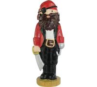 Cake topper creativo pirata con scritta Happy Birthday SG5882 (taglia unica) (rosso/nero/bianco)