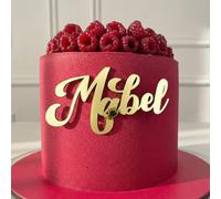 Cake Topper In Acrilico Personalizzato Con Nome 3mm Charm Parola