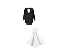 Cake topper lui e lei sposi, 12/14cm, per matrimonio, 2 pezzi | Topper Cake topper lui e lei sposi, 12/14cm, per matrimonio, 2 pezzi olto v