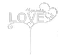 CAKE TOPPER PERSONALIZZATO INNAMORATI LGBT ALL YOU NEED IS LOVE 21 CM PLA BIO -J