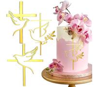 Cake Topper Prima Comunione 3 PCS per Battesimo, Cresima e Fidanzamento - Decorazioni per Torte