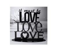 CAKE TOPPER SCRITTA LOVE DECORAZIONI PER ANNIVERSARIO E MATRIMONIO
