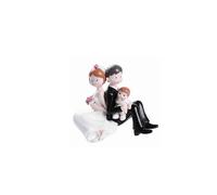 Cake Topper Sposi con Bimbo