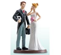 Cake Topper Sposi Football