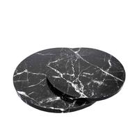 Cakeboard Sottotorta rigido rotondo nero effetto marmo Ø30 h 1,2 cm
