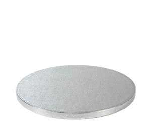 Cakeboard vassoio Sottotorta rotondo rivestito argento Ø45 h 1,2 cm