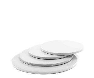 Cakeboard vassoio Sottotorta rotondo rivestito bianco h 1,2 cm