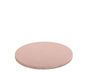 Cakeboard vassoio Sottotorta rotondo rivestito rosa antico Ø30 h 1,2 cm