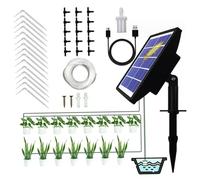 CAKEEYUM 1 Set di Sistema di irrigazione a Goccia Solare da 15 vasi, Ecologico, Automatico, con irrigazione a Goccia Regolabile, efficiente Sistema di da Giardino per Interni/Esterni, irrigazi