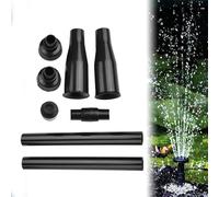 CAKEEYUM 1 Set di Teste di ugelli in plastica Nera di ugelli di Fontana Set per la Piscina del Paesaggio del Parco di divertimenti per Stagno da Giardino.