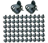 CAKEEYUM 50 Clip per Piante rampicanti, Clip per Piante in plastica Verde Scuro, Orchidea Multiuso per Supporto Stelo steli di Vite Fiori Fissaggio Stelo di Vite Giardinaggio