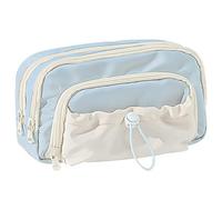 CAKEEYUM Astuccio Astuccio con 5 Scomparti e Coulisse Estetico di Capacità per Ragazzi Ragazze Adolescenti Scolastico, con Scomparti, Estetico