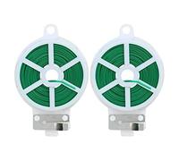 CAKEEYUM Cravatta da Giardino per Piante morbide, Supporto per Piante con taglierina per rampicanti, 2 Pezzi, 100 m, Fascette da Giardino, Cravatte da Giardinaggio per, Cravatte per Alberi, Lega