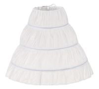 CAKEEYUM Sottogonna in Crinolina a 3 Cerchi per Bambini Gonna Sottoveste Lunga 25'' per Ragazze Regolabile sotto Il Vestito Sottogonna gonfia in Crinolina, Cerchio per Bambini, per Ragazze, Hoo